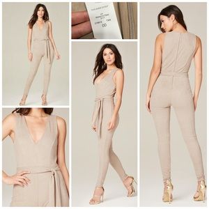BNWT Bebe faux suede jumpsuit / catsuit in 00
